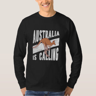 T-shirt Jour de l'Australie Kangourou Australien Rétro Joy
