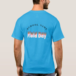 T-shirt Jour de l'école couleur bleue Équipe Cheer Squad