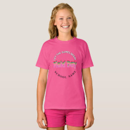 T-shirt Jour de l'école couleur rose Équipe Cheer Squad