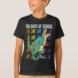 T-shirt Jour De L'École Pour Enfants T-rex