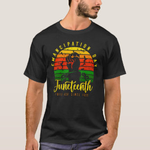 T-shirt Jour de l'Émancipation du 11 juin Afro American Bl