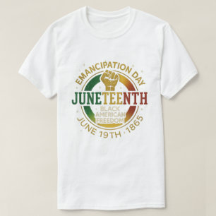 T-shirt Jour de l'Émancipation du 11 juin Liberté noire-am