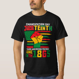 T-shirt Jour de l'Émancipation du 11 juin Liberté noire-am