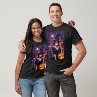 T-shirt Jour de l'Halloween sorcière Cadeaux Couple T-shir