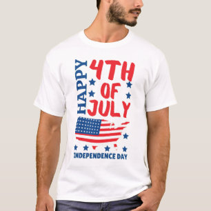 T-SHIRT JOUR DE L'INDÉPENDANCE 4 JUILLET