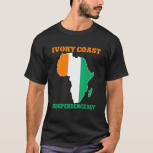 T-shirt Jour de l'indépendance de la Côte d'Ivoire le 7 ao