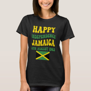 T-shirt Jour de l'indépendance de la Jamaïque Fière Drapea