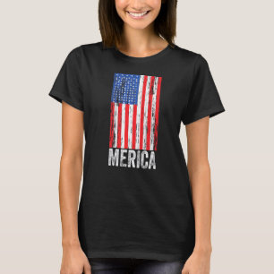 T-shirt Jour de l'indépendance de l'Amérique Drapeau améri