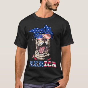 T-shirt Jour de l'indépendance de Pitbull, drapeau américa