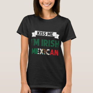 T-shirt Jour de l'Saint Patrick irlandais mexicain Shir