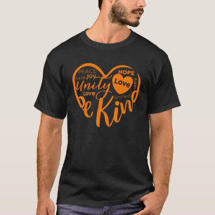 T-shirt JOUR DE L'UNITÉ Orange Heart Anti-Brouillage