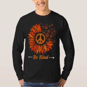 T-shirt Jour de l'Unité Orange Tournesol Be Kind Anti-inti