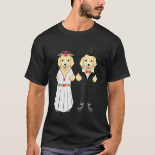 T-shirt Jour de mariage Marié Chien animal éleveur de chie