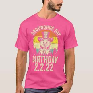 T-shirt Jour de marmotte amusant Anniversaire 2