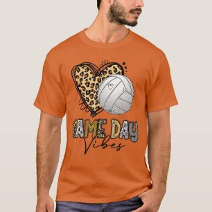 T-shirt Jour de match de volley-ball décoloré ambiance de