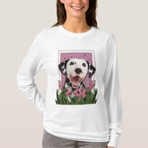 T-shirt Jour de mères - tulipes roses - Dalmate