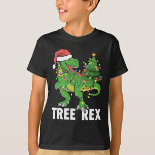 T-shirt Jour de Noël Dinosaure Arbre Rex Xmas Trex Pajamas