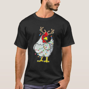 T-shirt Jour de Noël Rindeer Antlers Lumières Pyjama F