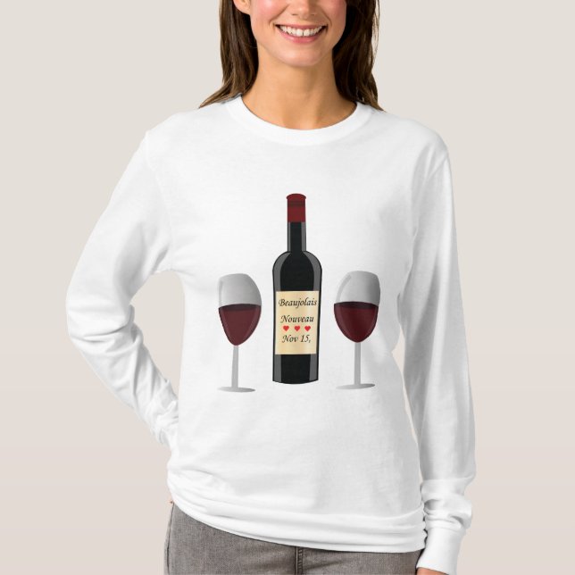 T-shirt Jour de Nouveau Beaujolais (Devant)