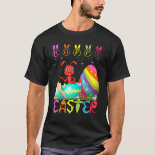T-shirt Jour de Pâques Ant Correspondant Famille Mignonne