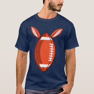 T-shirt Jour de Pâques Football Bunny Ears Joyeux Pâques