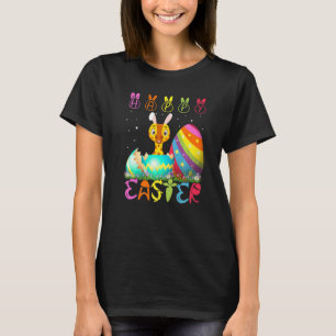 T-shirt Jour de Pâques Giraffe Matching Famille mignonne P