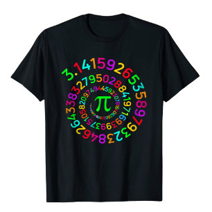 T-shirt Jour de Pi Spirale Pi design mathématique 