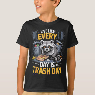 T-shirt Jour de ramassage des ordures Amateur de ratons la
