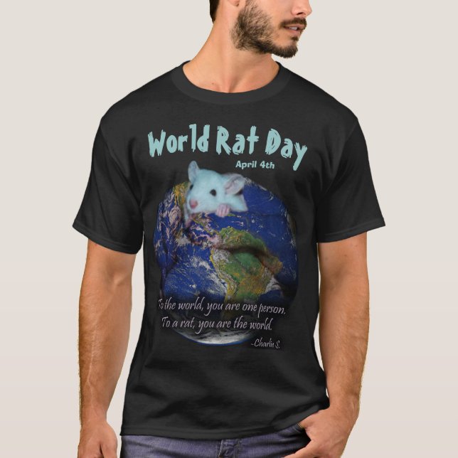 T-shirt Jour de rat du monde (Devant)