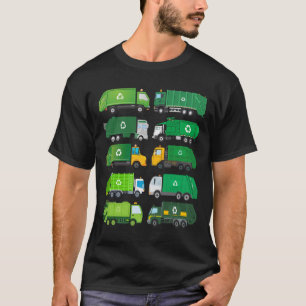 T-shirt Jour de recyclage des camions de transport de marc