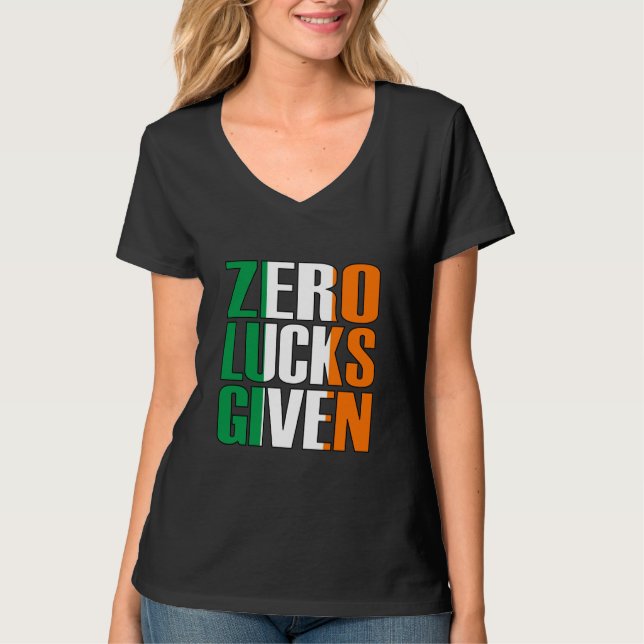 T-shirt Jour de Saint-Patricks offensif, aucune chance don (Devant)