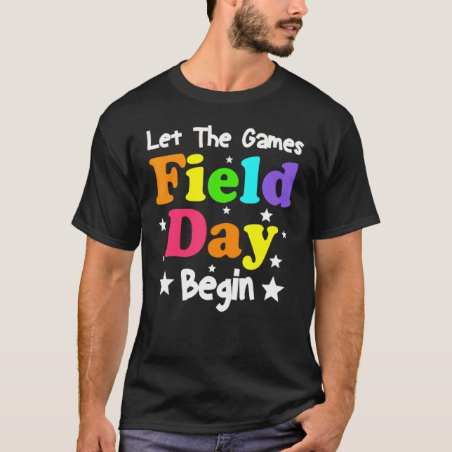 T-shirt Jour De Terrain Laisser Les Jeux Commencer Dernier (Devant)