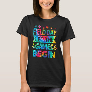 T-shirt Jour De Terrain Laisser Les Jeux Commencer Tie Dye