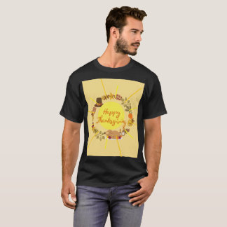T-SHIRT JOUR DE THANKSGIVING HEUREUX