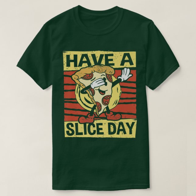 T-shirt Jour De Tranches, Pizza, Nourriture Italienne, Sli (Design devant)