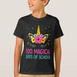 T-shirt Jour D'Enfance Pour Les Filles 100 Jours Magiques