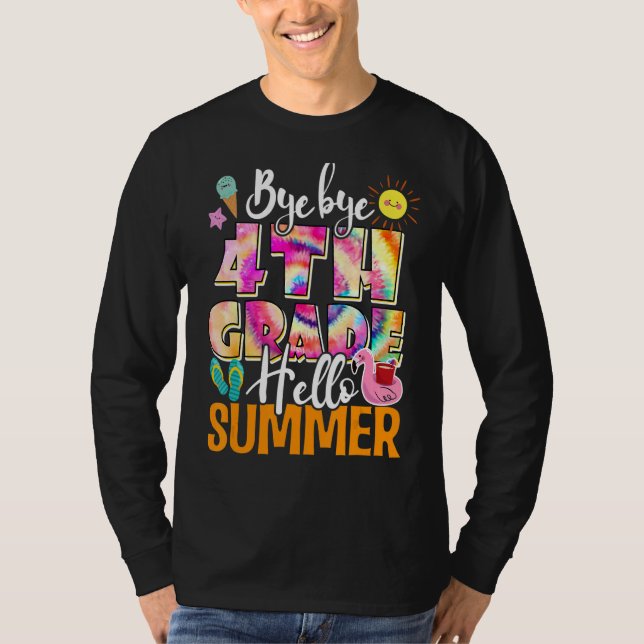 T-shirt Jour dernier de l'école au-dessus de 4e année Hell (Devant)