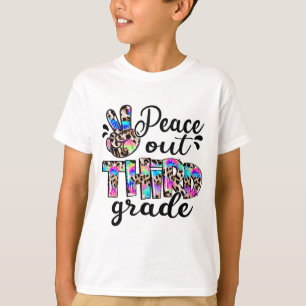 T-shirt Jour Dernier De L'École De La Teinture De 3E Année