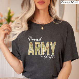 T-shirt Jour des anciens combattants Fière épouse de l'arm