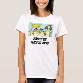 T-shirt Jour des héros du déjeuner scolaire T—MASKUP! Prêt