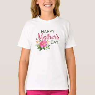 T-shirt Jour des mères florales élégantes Chemise