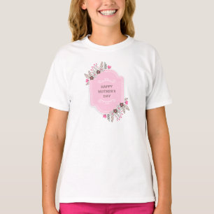 T-shirt Jour des mères florales élégantes   Chemise