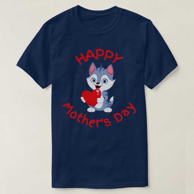 T-shirt Jour des mères heureuses 2 (Design devant)