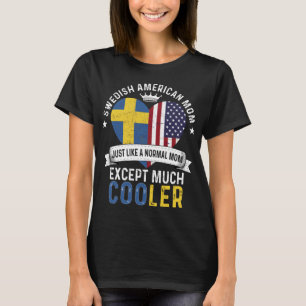 T-shirt Jour des mères Suédoises américaines Suède Dra