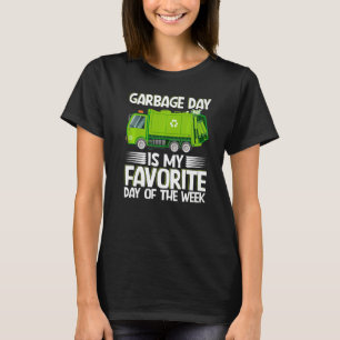 T-shirt Jour des ordures Costume de gestion des déchets po