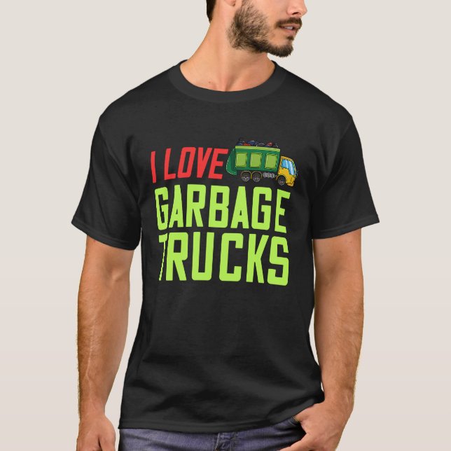 T-shirt Jour des ordures Truck (Devant)