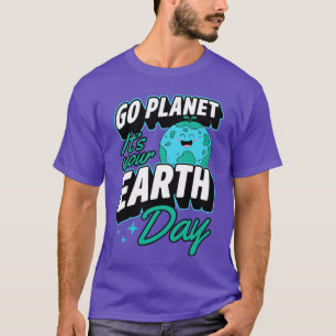 T-shirt Jour des terres 0 Go planet Son Jour des terres