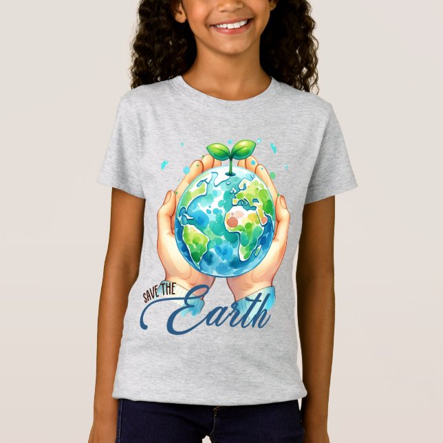 T-Shirt Jour des terres 22 Avril Recycle Sauver L'Environn (Devant)