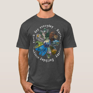 T-shirt Jour des terres amusant Partout Tournesol Terre An
