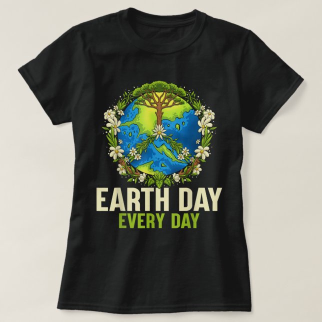 T-shirt Jour des terres Chaque Jour 2022 Cadeaux Pour Femm (Design devant)